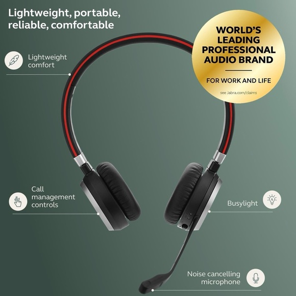 Jabra Evolve 65 MS Wireless Headset, Stereo - Picture 5 of 6